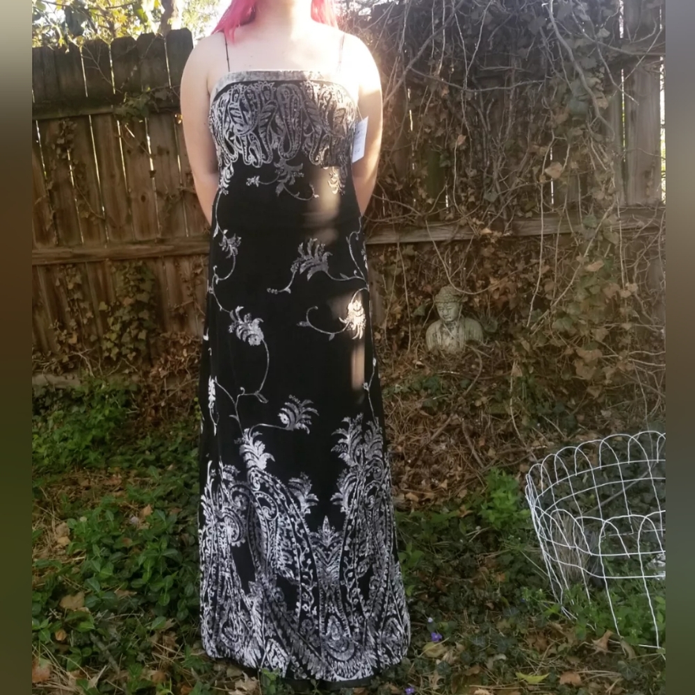 Vintage 90's Kay Unger Beaded Dress